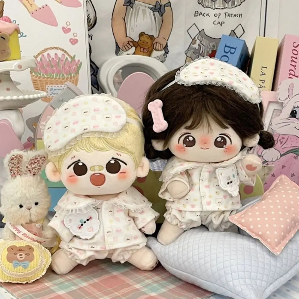 

Head Cover 20cm Cotton Doll Dress Lolita Hoodies Cotton Doll Clothes Mimi Sweet Plush Toy Clothes 20cm Cotton Doll