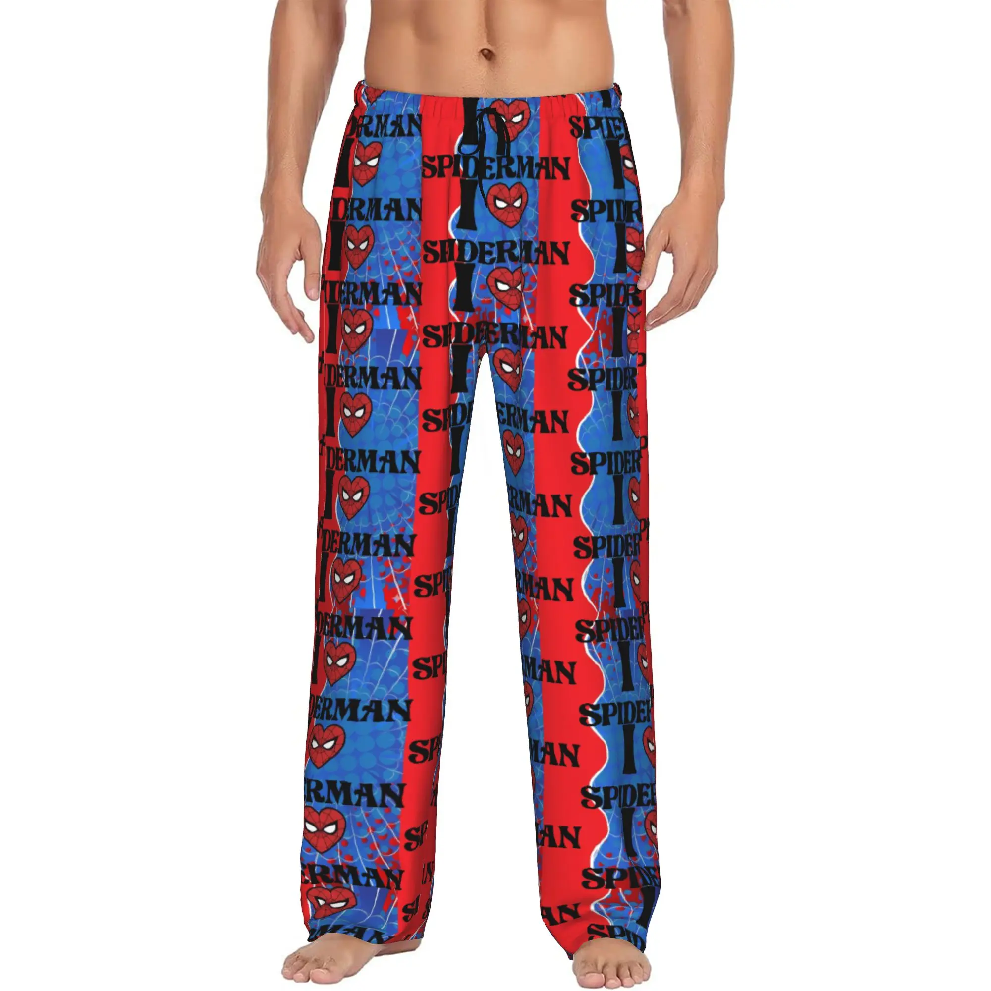 

Custom Men's S-Spider Man Pajama Pants Print Sleep Sleepwear Bottoms with Pockets