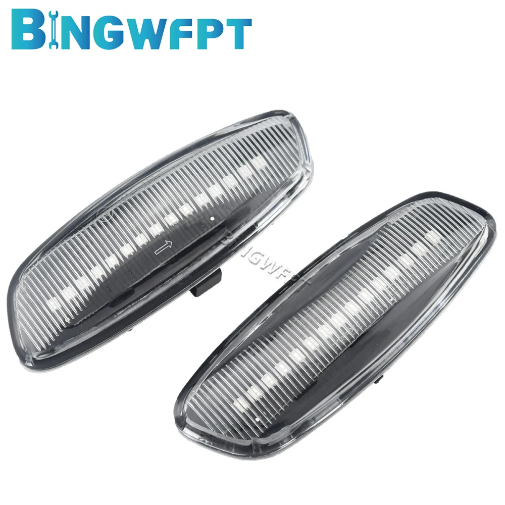 2X For Peugeot RCZ 2010-2019 For Peugeot 3008 5008 2009-2016 LED Dynamic Turn Signal Light Side Marker Lamp Blinker Car Amber