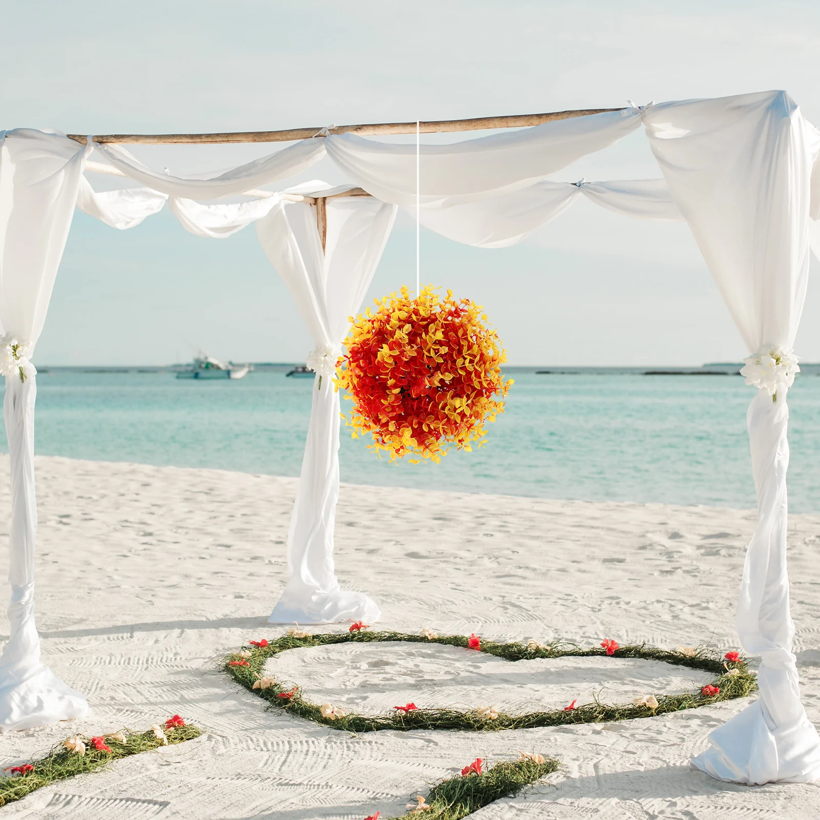 

Faux Grass Ball Pendant Artificial Plant Decor Plastic Wedding Party Garden Balcony Home nament Topiary Balls Simulation Plant