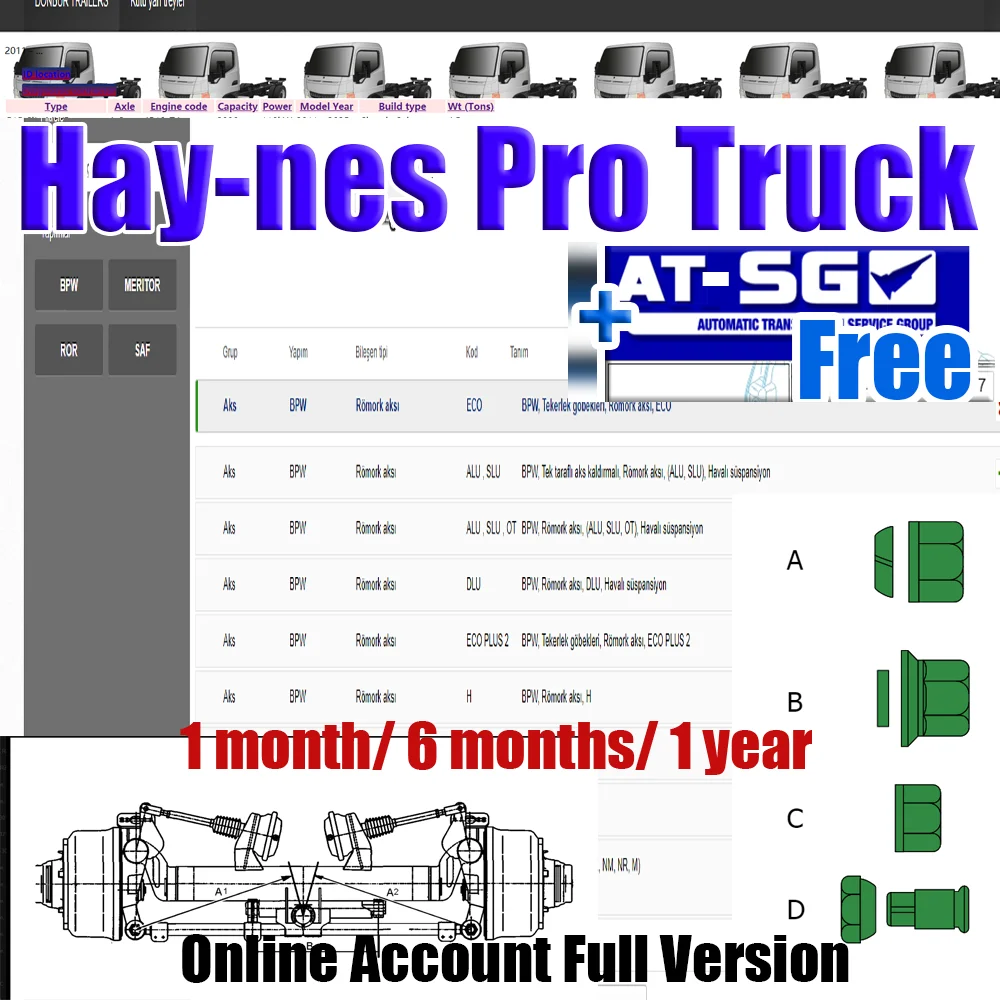 Hay-nes Pro & Truck Online Account for Alldata Full Version Wiring Diagrams Car Repair Software Printing Free Deluxe AT-SG Ebook