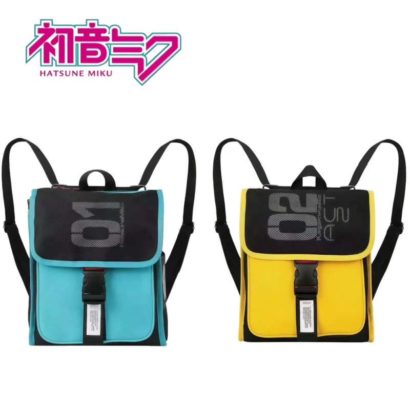 

Рюкзак Хацунэ Мику, товары в стиле аниме, сумка через плечо, украшение для косплея, большой вместительный рюкзак для хранения, подарок на праздник для мальчиков и девочек