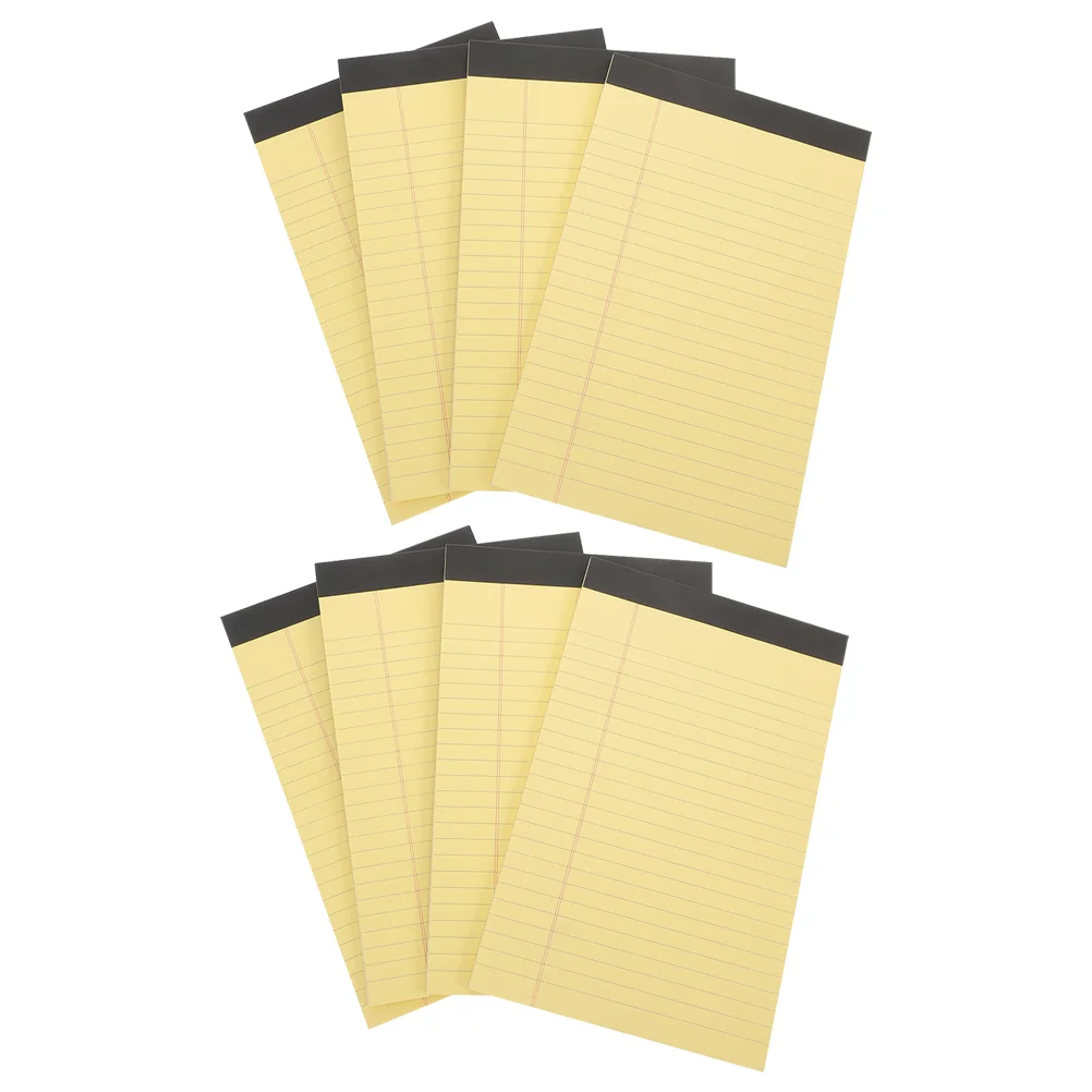 8 Books Legal Pad Convenient Notepad Tear off to Do Daily Desk Pocket Horizontal Grid Pads Notepads Paper Student