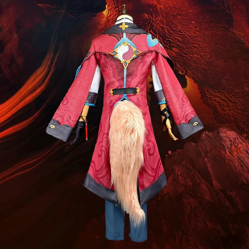 Jiaoqiu تأثيري لعبة هونكاي ستار السكك الحديدية جياو تشيو تأثيري حلي الذيل شعر مستعار أنيمي دور اللعب كرنفال حفلة الرسوم المتحركة الهزلية الدعاوى #5