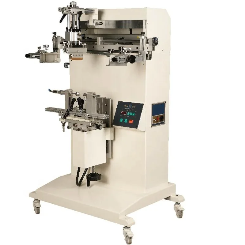 

Glass Bottle Semi Automatic Flat Round Oval Plastic Paper Cup Bottle Semi Automatic Silk Screen Printing Machine