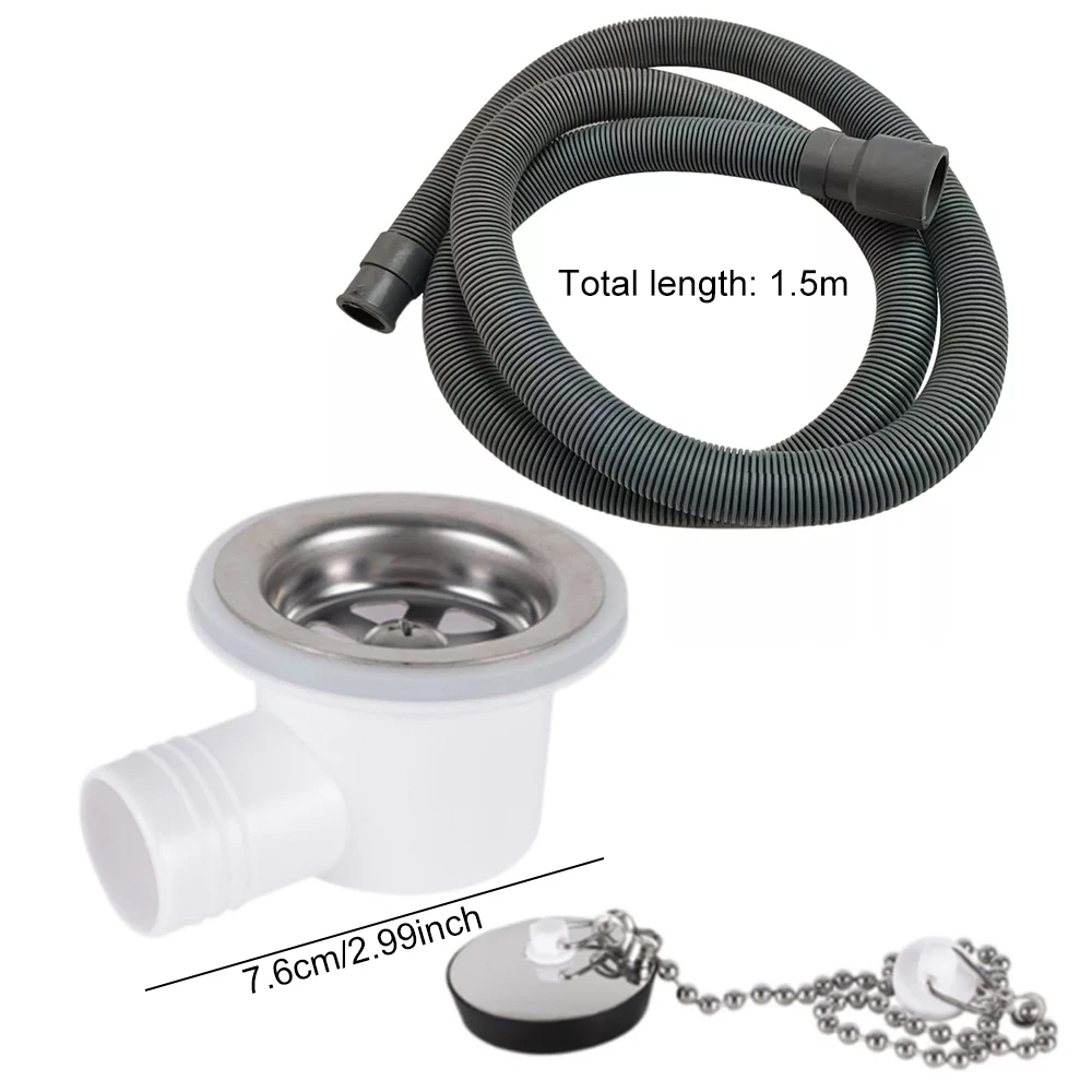 

1Set For Dometic Smev Waste Fitting Angled With 20mm 3/4" Flexi Hose 9600050027 AC540 With Sewer And Water Pipe RV Accessories