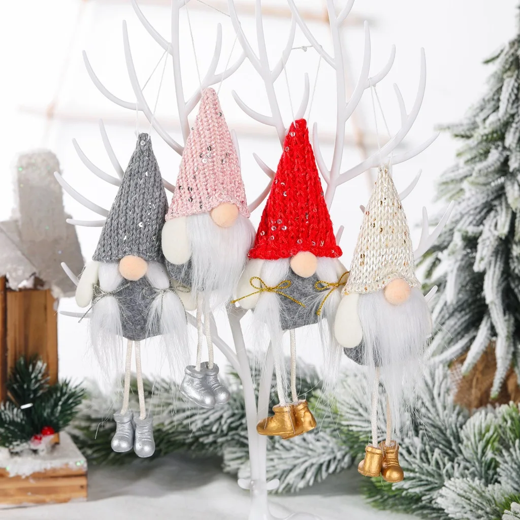 Gnome babbo natale svedese peluche bambola ornamenti rossi vacanza casa decorazione festa bambini bambini regali di natale per la famiglia