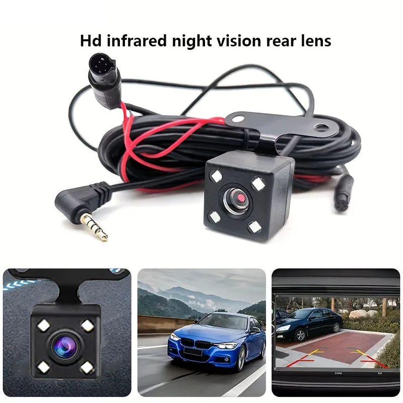 HD Car Rear View Camera 5 Pin Night Vision Reversing Auto Parking Camera Waterproof 4 LED Video Camera For Car Accessories