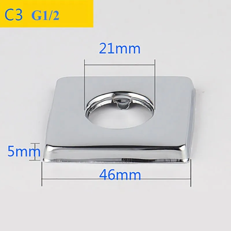 

2 шт., соединитель для водопроводной трубы из нержавеющей стали G1/2, декоративная крышка для крана, усиленная панель, аксессуары для кухонного крана для душа