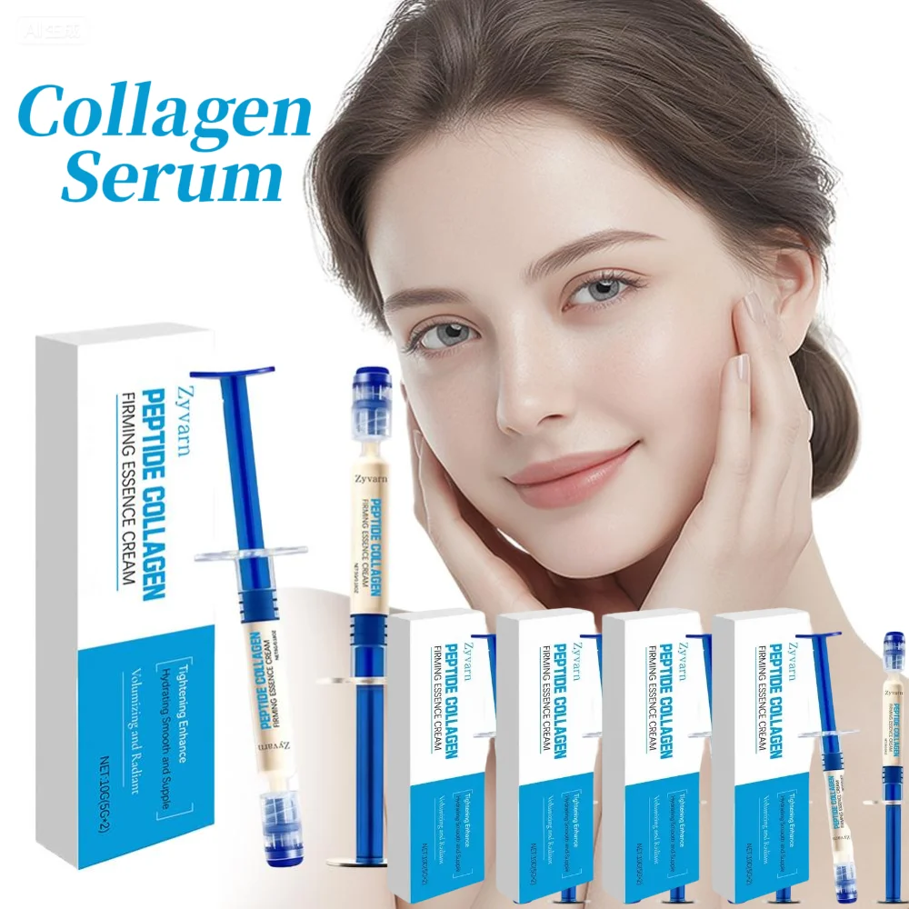2026 Peptide Collagen Firming Essence Cream 2pcs/Box Enhance Skin Elasticity Fades Fine Lines Antioxidant Anti-wrinkle Skin Care