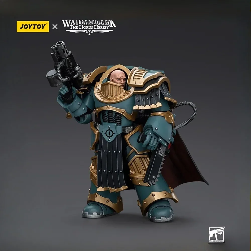 JOYTOY Warhammer 40k ตัวเลขการกระทํา Sons of Horus Legion Praetor ใน Cataphractii Terminator เกราะอะนิเมะคอลเลกชัน 1/18