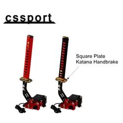 Katana Handbrake Pc Usb Square Plate Samurai Sword Peripheral 15 26Cm For Sim Racing Game G25/27/29 T300 T500 Red Without Clamp
