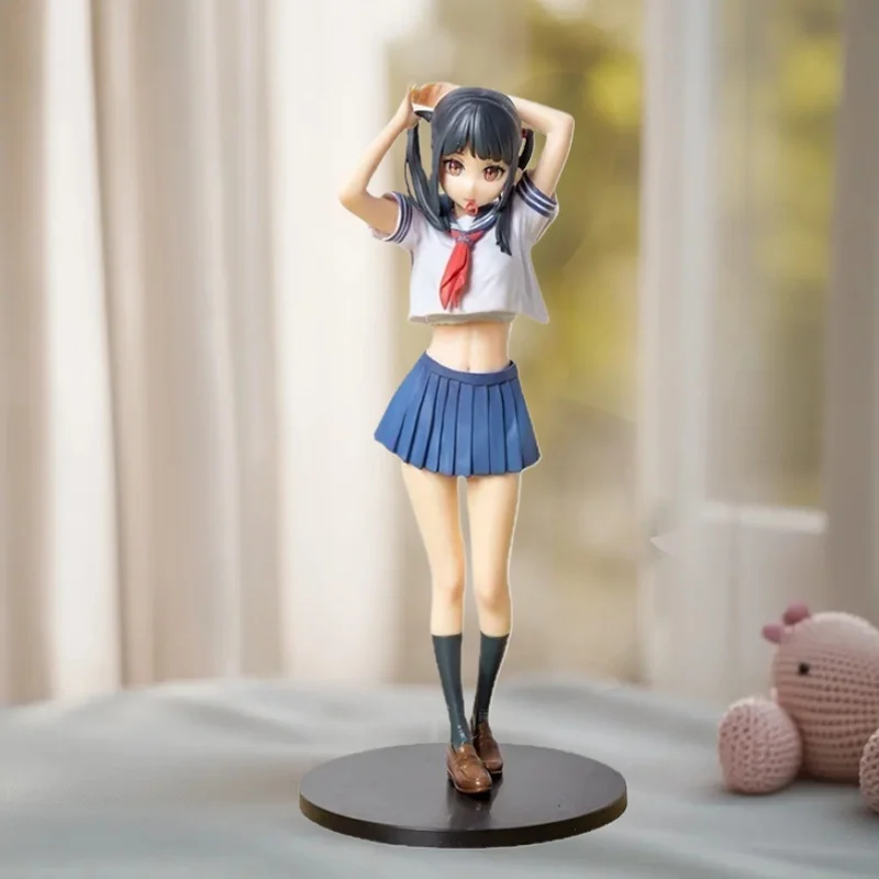 

28cm Anime KANTOKU Figures Sailor Fuku No Mannaka Action Figures Model PVC Perimeter Model Room Decoration Birthday Gifts