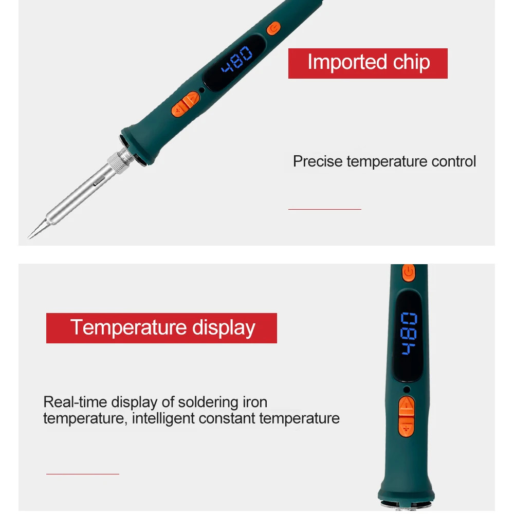 EU 120W Internally Heated Digital Display Adjustable Temperature And Constant Temperature Electric Soldering Iron Welding Pen