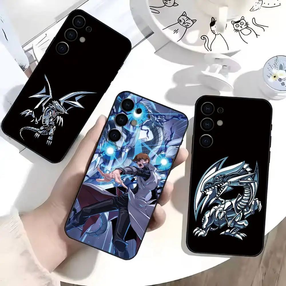 Dark Magician Blue Eyes White Dragon YUGIOH Phone Case For Samsung S26,S25,S24,S23,S22,S30Ultra,Plus,Fe,Lite,Note,10,Black Cover