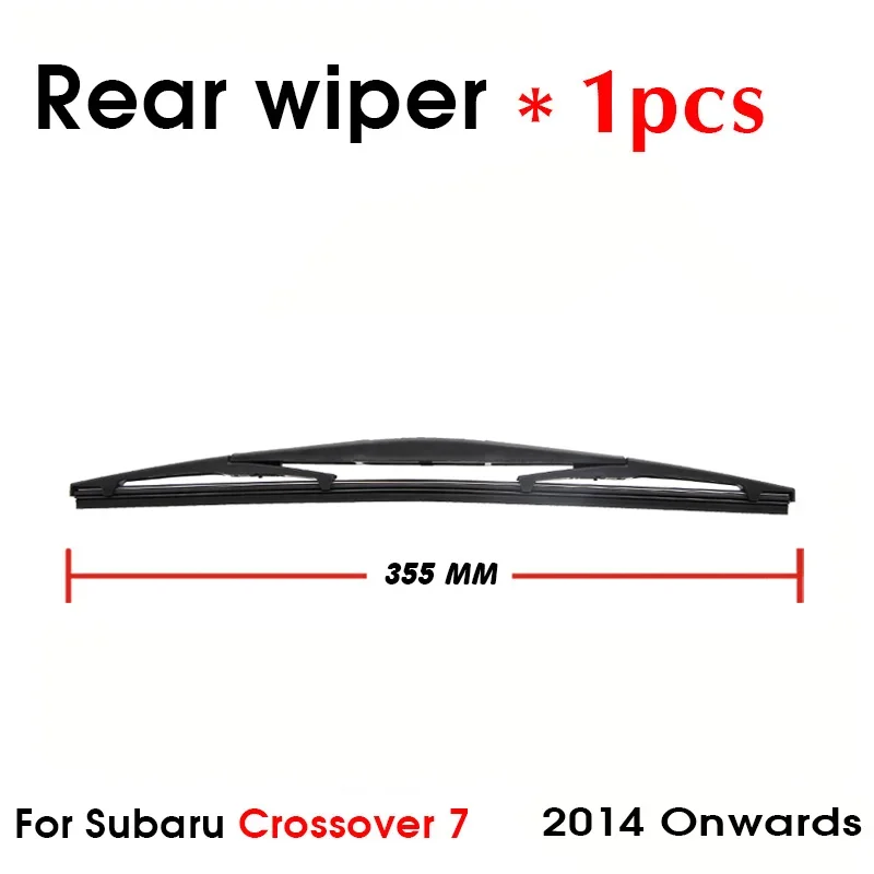 Spazzole tergicristallo per auto lunotto posteriore parabrezza tergicristallo per Subaru Crossover7 Hatchback 355mm dal 2014 in poi accessori auto