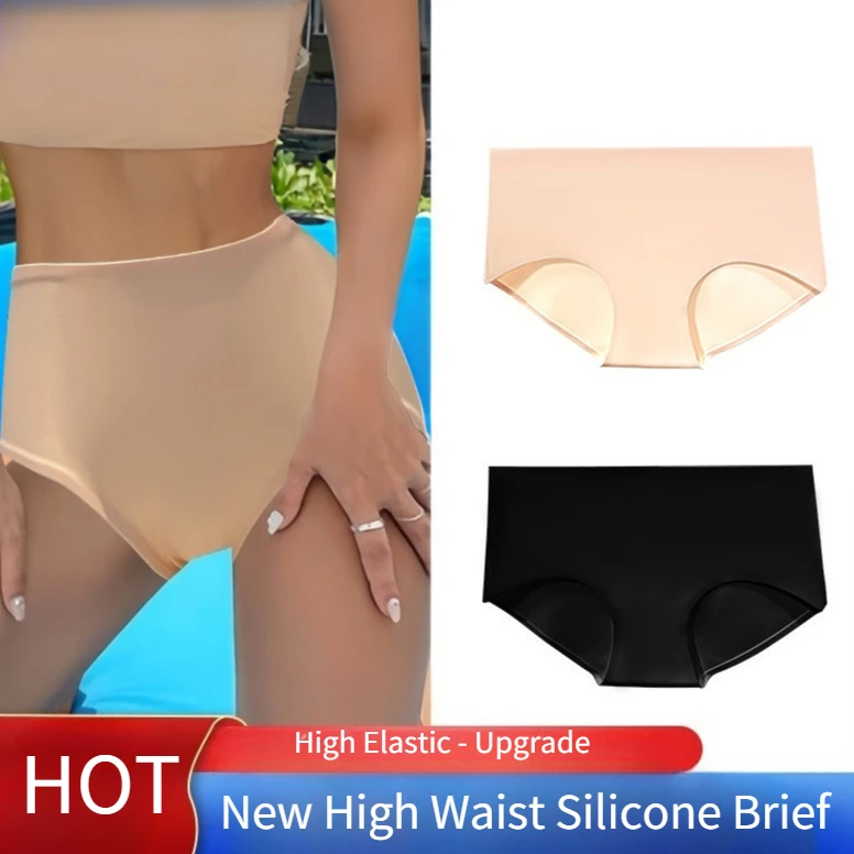 ارتفاع الخصر سيليكون ملخصات النساء بيكين مرونة سراويل للسباحة للجنسين سريعة الجافة بطانة مقاوم للماء بحر بركة ملابس الحفلات #1