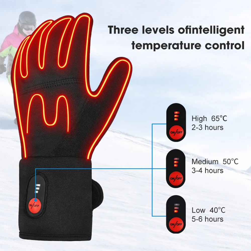 Savior Electric Heated Gloves Winter Battery Heating Thermal Goatskin Inventory Sold Out Touch Screen Gloves Skiing Fishing Used