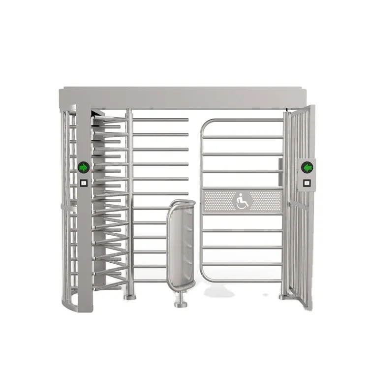 Biometric Full-Height Security Turnstiles Wheelchair Accessible Access Control Full Height Turnstile Gate
