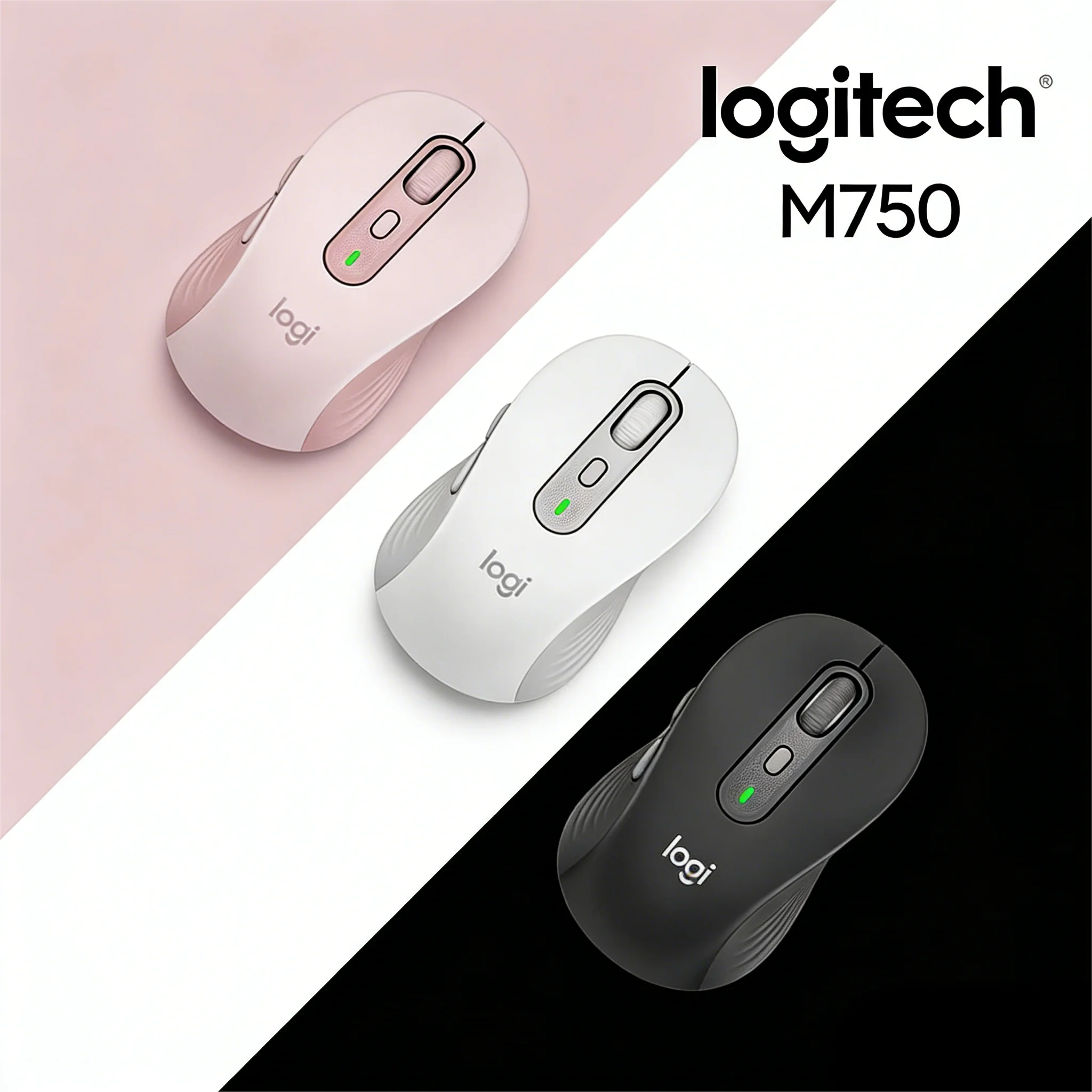 

Logitech M750 Wireless Mouse Dual-Mode Logi Bolt Receiver Student Office Essential