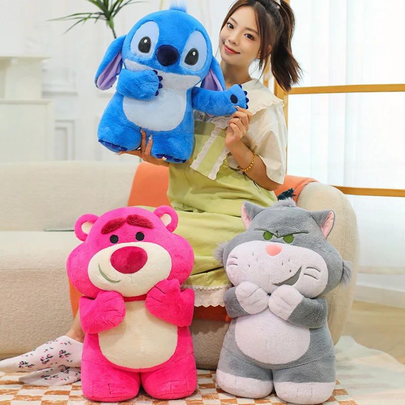 

Кавайная плюшевая игрушка, милая мягкая кукла, мультяшная магнитная строчка, серия клубничного медведя, Люцифер, обнимание, ручная плюшевая игрушка для маленьких детей, подарок на день рождения