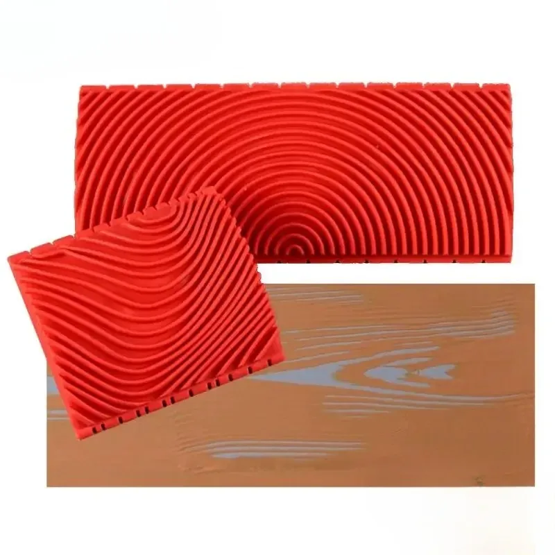 

Paint Brush Wood Graining Rubber Roller Brush Painting Tools Imitation Wall Painting Home Decoration Art Embossing DIY Graining