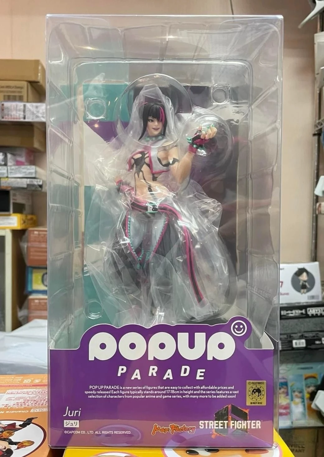 

Stock Original Anime Street Fighter IV Max Factory Pop Up Parade Chun-Li Sf6 View. Han Juri PVC Action Figure Collector Toys