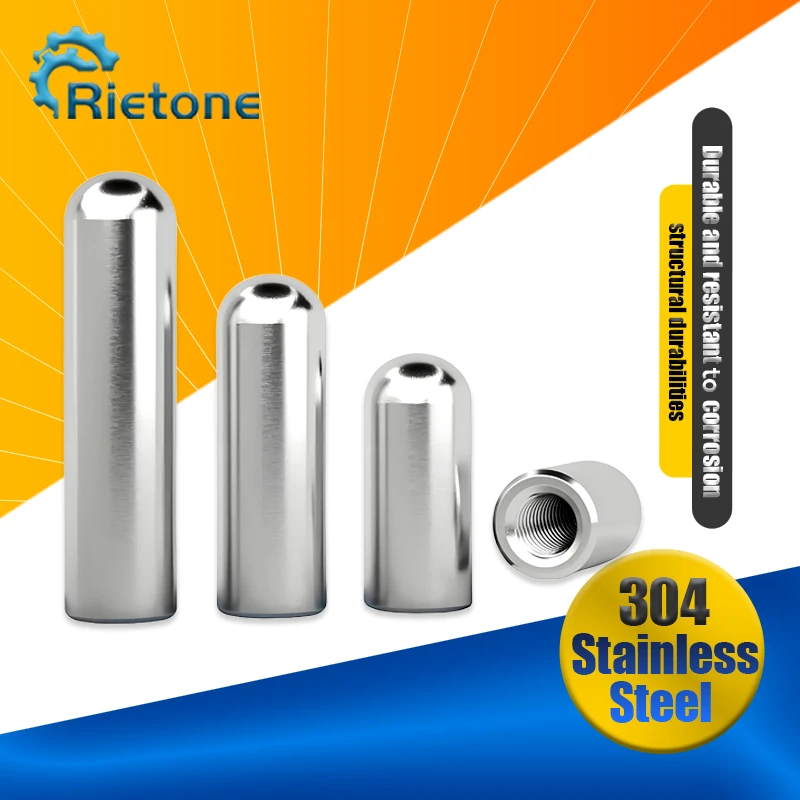 M2 M3 M4 M5 M6 Tassello Filettatura interna Vite Dado Singola testa rotonda 304 Perno cilindrico in acciaio inossidabile Perno di posizionamento hardware