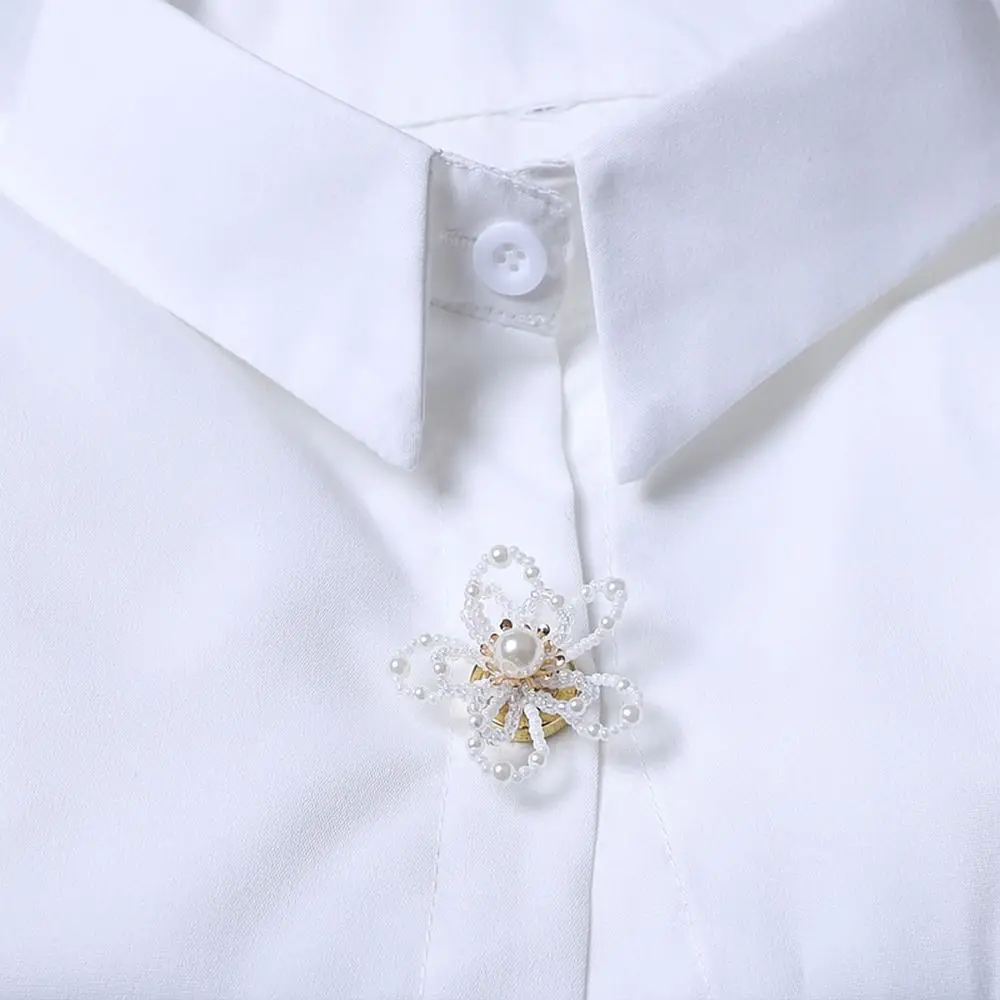 Elegant On Shirt Pearl Button Cover DIY Accessories Alloy Flower Cufflinksble Decor Cufflinks Button Cover for Men Women