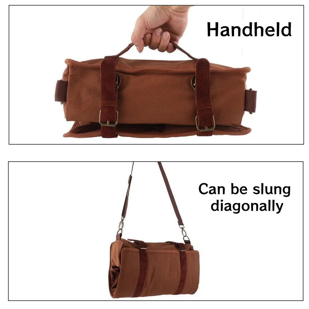Bartender Portable multifunctional Kit Bag Canvas Tool Bag Professional Cocktail Mixer Bag Cocktail Shaker Wine Set With Buckle