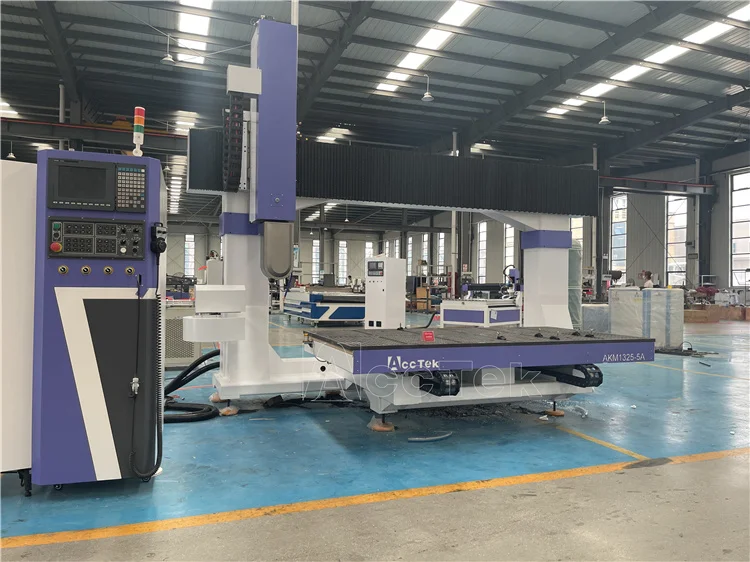 Large Gantry Size Table Moved 5 Axis Cnc Router 3d Mould Boats Foam Wood Industrial Machine