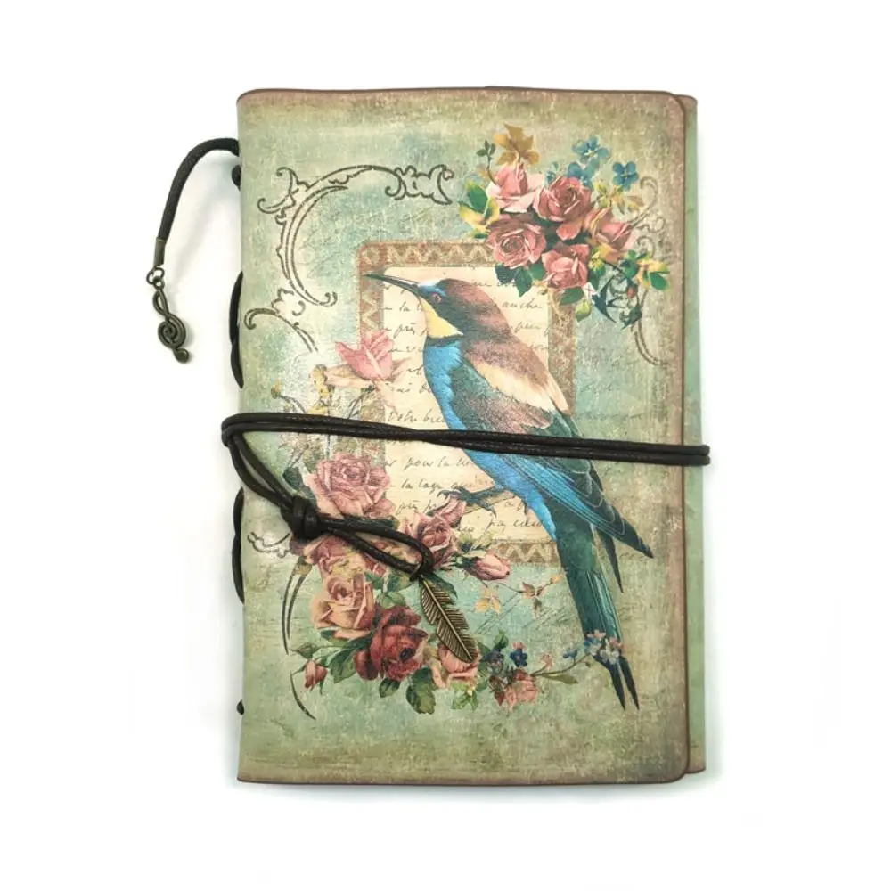 

Vintage Writing Notebook Classic Note Mask Personal Diary Notebook Refillable Traveler Notebook