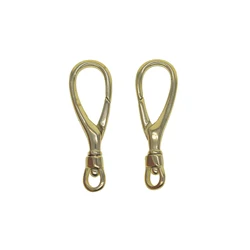 2 pcs 31mm new design Korea mini small Solid brass drop Pocket Watch Swivel Clip Chain spring Snap Hook Buckle DIY