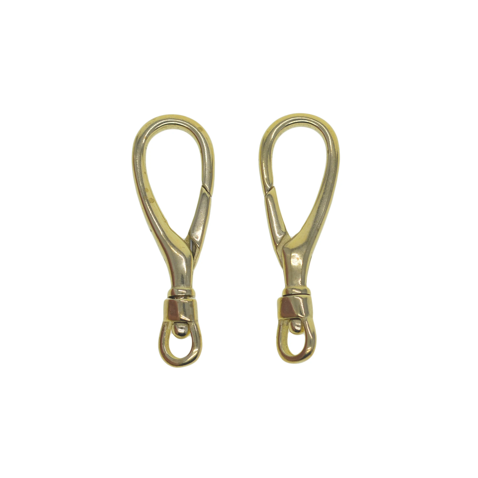 2 pcs 31mm new design Korea mini small Solid brass drop Pocket Watch Swivel Clip Chain spring Snap Hook Buckle  DIY