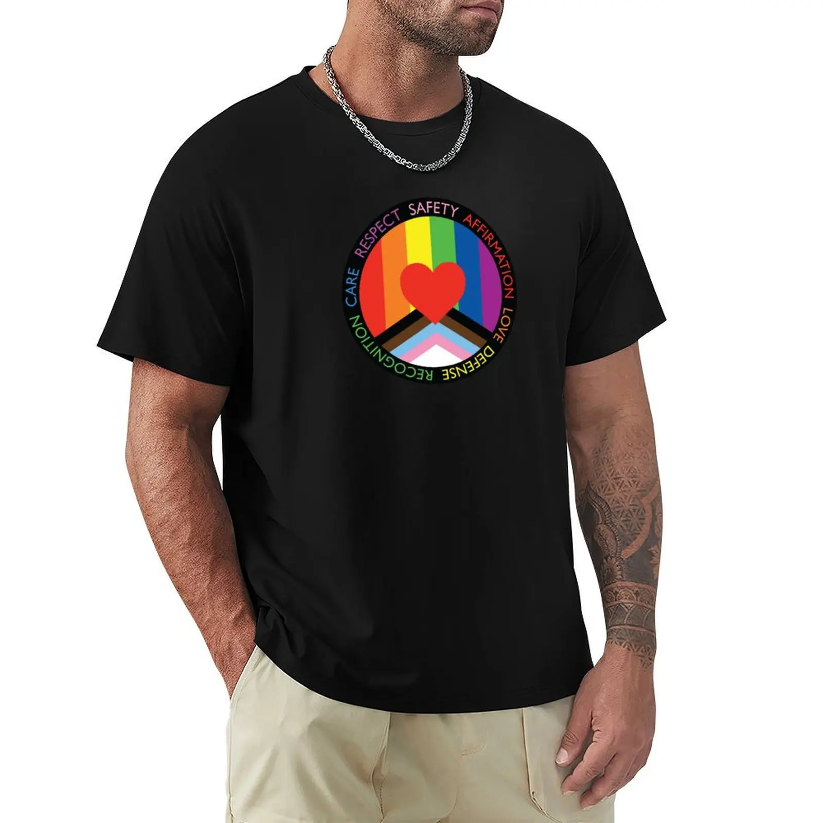 Progress and Power Flag T-Shirt Plus Size All Match Tee Shirt