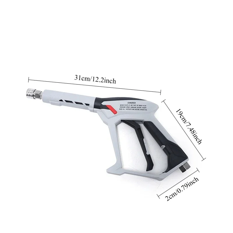 

Pressure Washer Gun Powerful High Pressure Spray with M22-14 3/8 Connector 10.5 GPM Pressure Washer Gun