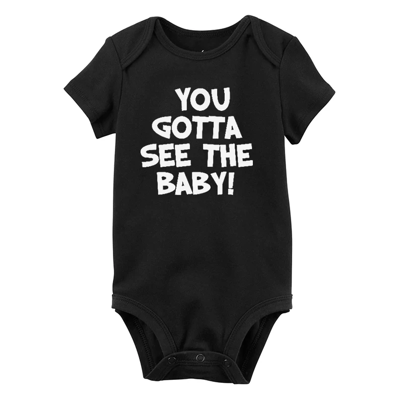 You Gotta See The Baby Family Matching Clothes Funny Baby Shirt Graphics Mommy and Daughter Matching Shirts Fashion Print