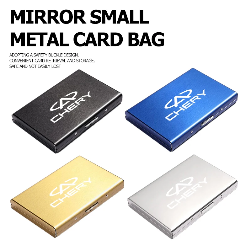 Чехол из нержавеющей стали с логотипом автомобиля, портативный органайзер для удостоверений личности, защита для Chery TIGGO Eastar Elara IQ 2 7 Pro Cross Pro QQ Tiggo