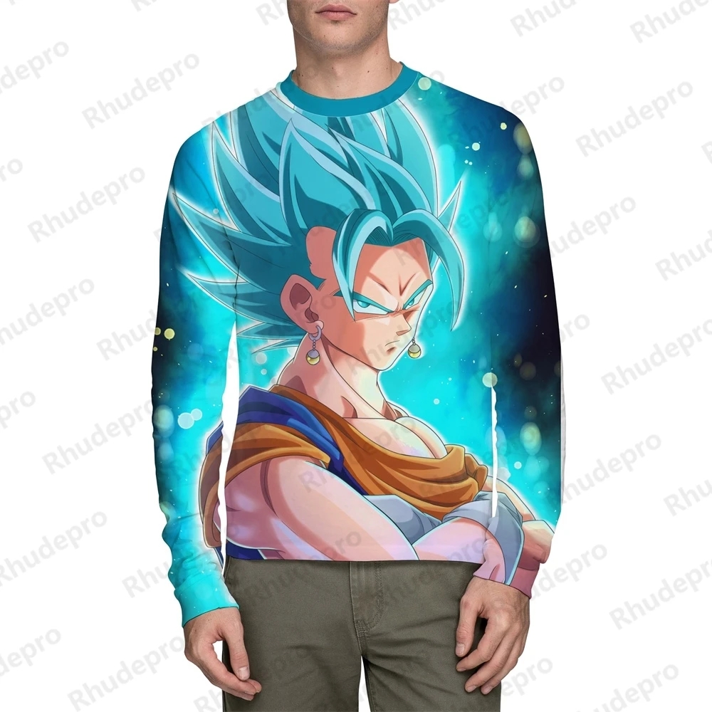 

Dragon Ball T-shirt Children's 3D T Shirt Fashion T-shirt Long Sleeve Round Neck Casual Animation Super Saiya Goku Tshirt