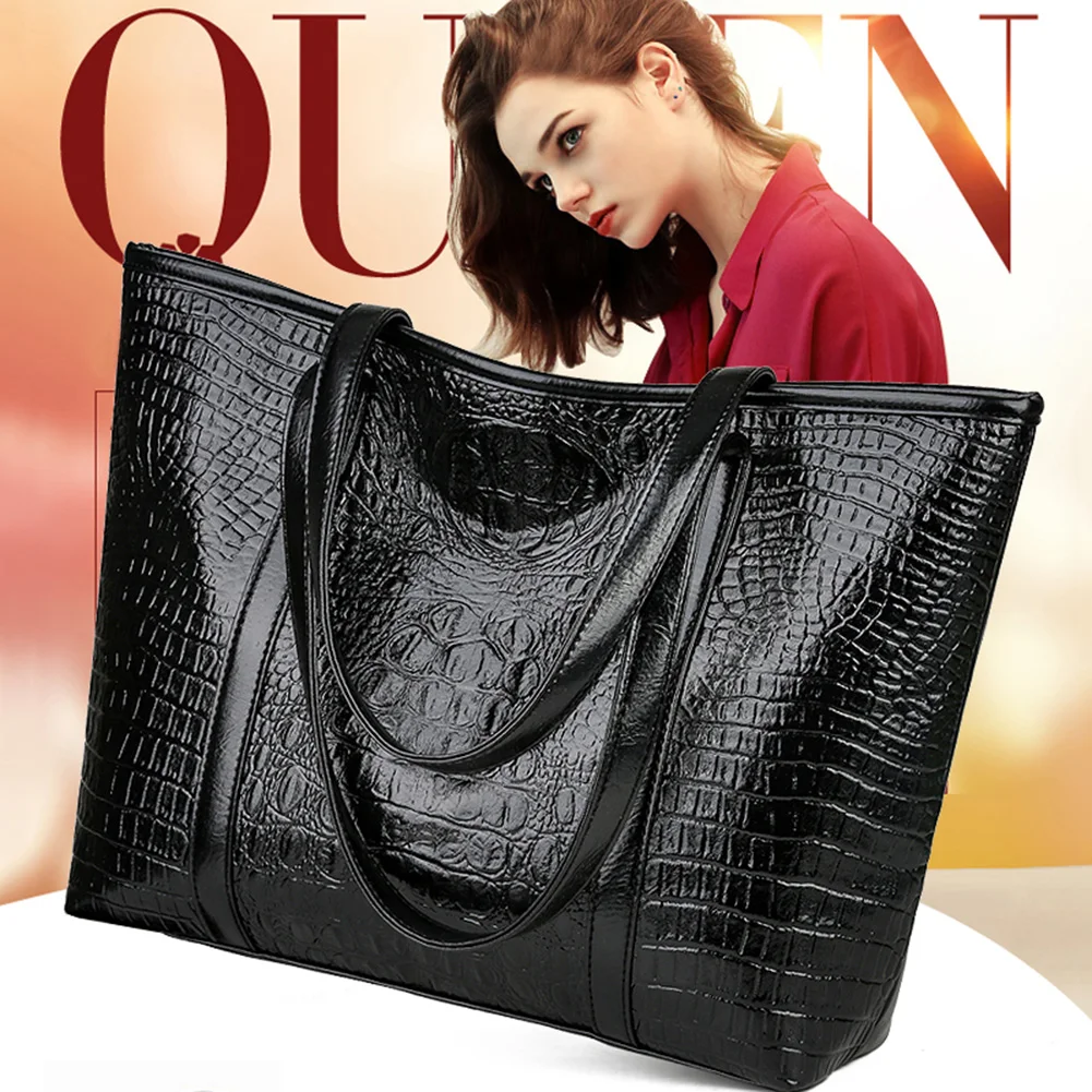 Hot Sale Handbags Classic Delicate Texture Vintage Crocodile Leather Women Handbag Large Capacity Shoulder Shopping Bag