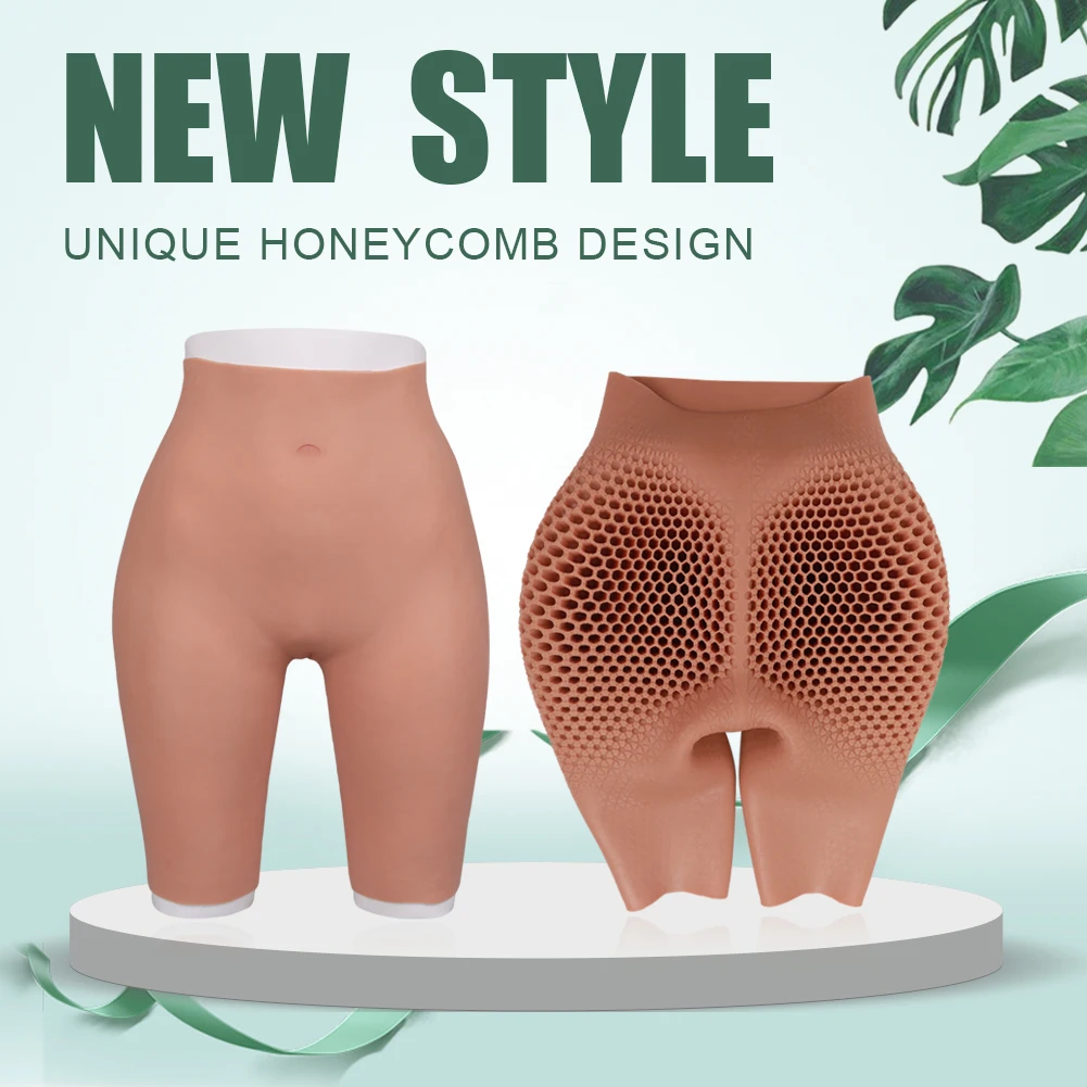 Dokier Silicone Panty New Honeycomb Design Butt Lifting Pants for Crossdresser Drag Queen Crossdresser Transgender