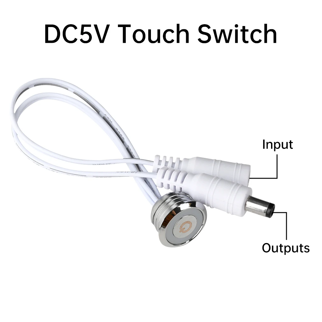 تيار مستمر اللمس الاستشعار DC3.7V 5 فولت 12 فولت 24 فولت لون واحد باهتة اللمس وحدة تحكم لخاصية تخفيض الإضاءة 5.5*2.1 مللي متر التوصيل مصباح ليد قطاع جزءا لا يتجزأ من تخصيص #4