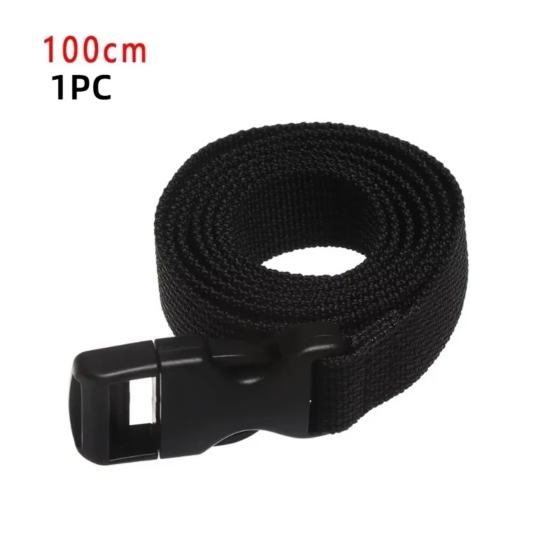 Travel Tied Nylon Cargo Tie Down Luggage Black Durable Lash Belt Strap With Cam Buckle Travel Kits Outdoor Camping Tool