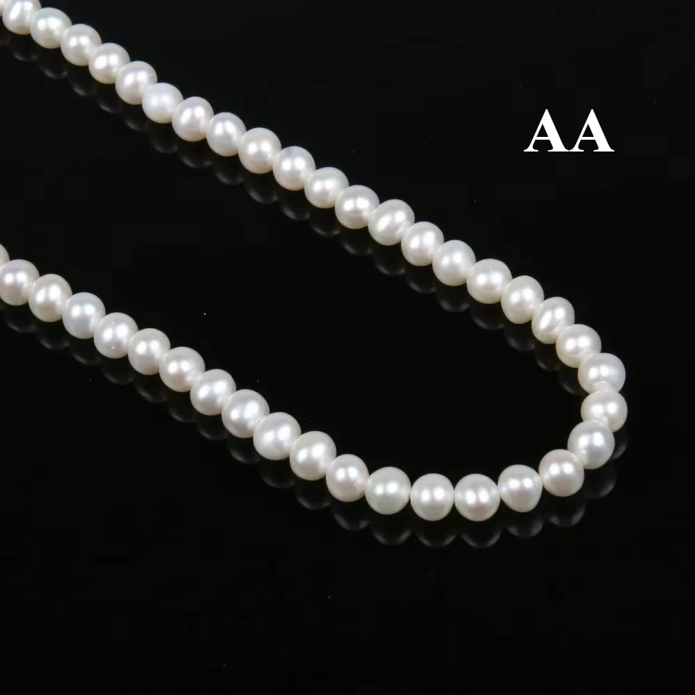 

AA Natural Freshwater Pearl Beads High Quality 36cm Punch Loose Beads for DIY Women Elegant Necklace Bracelet Jewelry Making