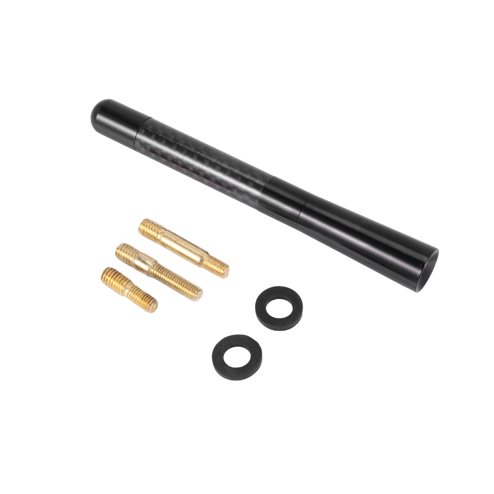 راديو سيارة عالمي من ألياف الكربون ، هوائي قصير ، 5 "، ، أسود ، صباحا ، FM ، هوائي ، محول