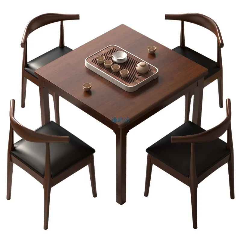 

Internet celebrity simple modern solid wood square table square