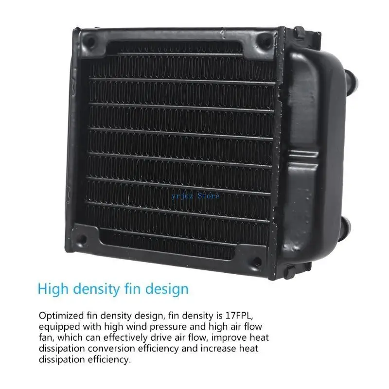 583D Pipe Aluminum Heat Exchanger Radiator for PC CPU CO2 Water Cool System Computer G1/4" Aluminum Radiator with Tube10
