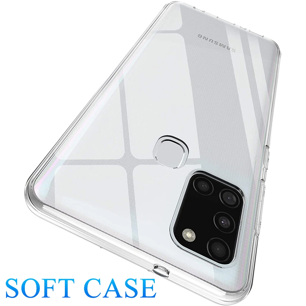 Clear Phone Fundas For Samsung Galaxy A51 A71 A31 A41 A21 A11 A01 Core A21S Clear Soft Back Phone Case Cover Shockproof Funda