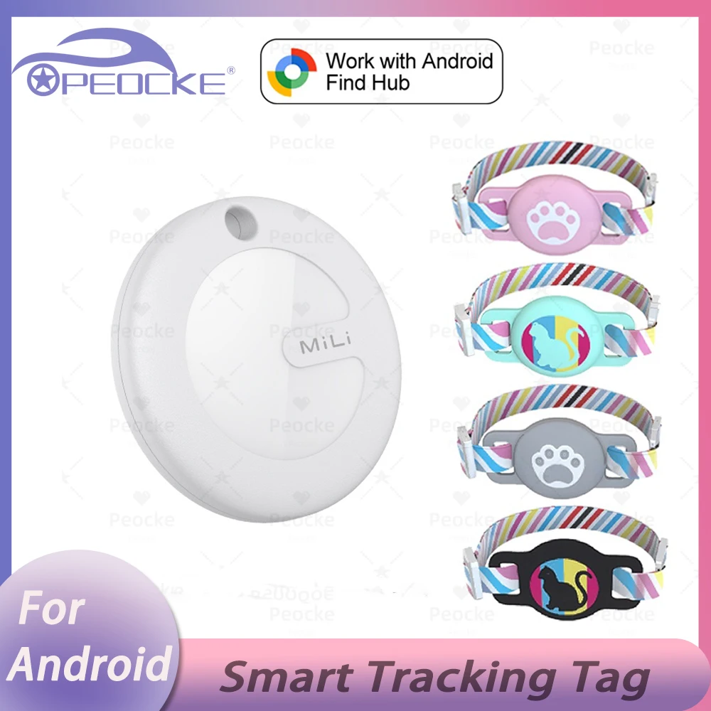 

MiLi Smart GPS Locator Bluetooth-compatibility Tracker For Android Work With Google Find Hub Anti-Lost Device Keys Pets Finder