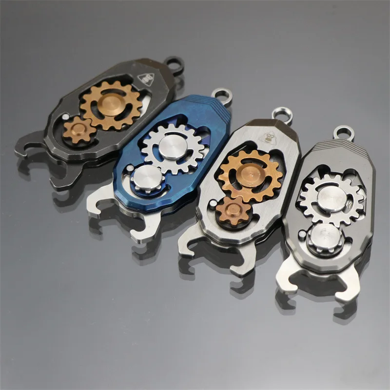 Outdoor Creative Multi-function Gear Knife Stainless Steel Portable Portable Mini Folding Knife Camping Travel Gadget